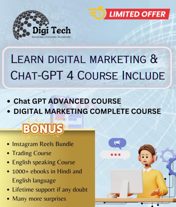 Advance Digital Marketing & AI and Chat GPT Course